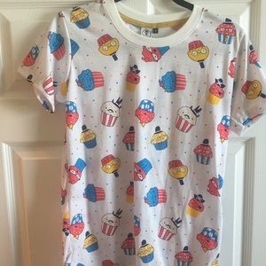 Fun Cupcake Print Shirt from Madrid